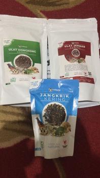 Product Review of Paket hemat 3, Nutrisi Praktis Jangkrik Ulat Jerman & Hongkong Kering from r**y 0