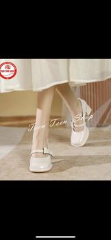 Product Review of Giày Cao Gót Nữ Mary Jane 5cm Phong Cách Vintage Gót Vuông Siêu Xinh Shoes from 💙**💙 0