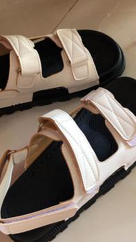 Product Review of Giày Sandal Nữ 2 Lớp 2 Quai Xé May Liền Đế Cao 3cm Mã HNSD3F865 from G**e 1