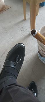 Product Review of Giày Lười Nam Da PU Hàng Đẹp Màu Đen Đai Chuông Vá Da Lộn,Đế Khâu May Chắc Chắn Mã G20  Shoes from T**n H** C**h 0