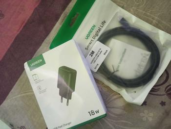Product Review of UGREEN Charger Android 18W Adaptor + Kabel USB Type C from M**k 0