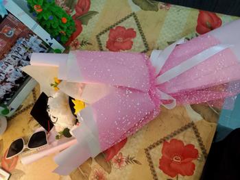 Product Review of Bó hoa gấu tốt nghiệp (gấu nhồi bông lông xù 20cm hoặc 30cm) Thú Bông Thú Nhồi Bông  hoa đẹp dịp quà tặng kỉ niệm sinh nhật bạn trai, bạn gái, hoa giả, shop hoa đẹp nghệ thuật, trang trí, lễ tốt nghiệp from P**🎀 1