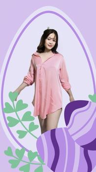Product Review of Áo sơ mi ngủ lụa satin kèm quần đùi từ 40-65kg tuỳ chiều cao from k**p 0