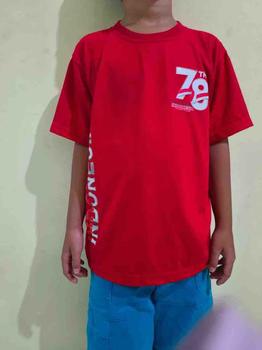 Product Review of kaos anak dan dewasa HUT RI bahan katun combed 1-9 thn lembut dan adem CH KIDS Anak-Anak Cowok from y**s 0