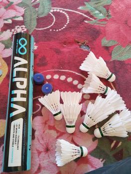 Product Review of Shuttlecock  Cock Badminton 3 IN 1 Nitro Gold / Alpha Black / Alpha Eco White Original from z**e 0