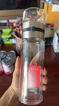 Product Review of F-4 ขวดแก้วกรองชาความจุ450ml. ขวดน้ำ ขวดแก้วชงชา ขวดแก้วกรองชา กระบอกชงชา พร้อมแก้วดื่มในตัว from P**h 0