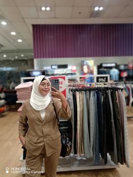 Product Review of Hello Moderne 4651-4650 Terno Set Blazer Trouser FREE SIZE S-L 3/4 Fold Suit Women  Button  Comfort Polyester Long Sleeve Plain  Basic Womenswear Overalls Lady Pants Minimalist Longsleeve from B**s 2