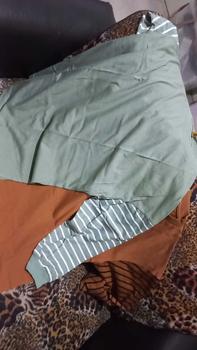 Product Review of QR PROJECT ID - KAOS POLOS OVERSIZE LENGAN PANJANG STRIPE SALUR WITH SLIT from m**Y 3
