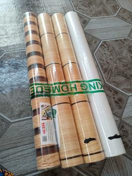 Product Review of ACE KING C15 Wood Flute Style Wallpaper 10meters x 45cm Selfadhessive and Waterproof Rubberized Texture from L**e M**n 0