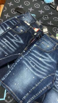 Product Review of Shopvietanhq9 - Quần Jeans Short Xanh Đậm nam 2 đáy (534) big size quần Super vẩy sơn, rách, vải giãn, quần ds khuyết tật Hót new Men - 3.3 Menswear from T**h N**n 0