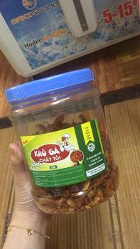 Product Review of KHÔ GÀ CHÁY TỎI NHÀ LÀM DAI NGON ĐẶC BIỆT Snack Ăn Vặt Food Thức Ăn from B** t** X**n 0