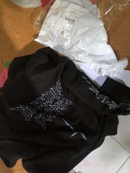 Product Review of MRJN - Black Hoodie Hollow fleece sweater from ** 0