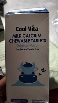 Product Review of [LIVE - 1CAL] Coolvita 1 Botol Calcium Chewable isi 30 Tablet - Tablet Kunyah from c**b 0