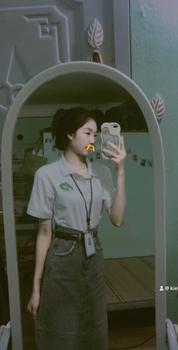 Product Review of Chân váy jean dài dáng xuông eo cao tua rua tôn dáng DENIG from B** T** K**u T**g 0