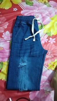 Product Review of quần  jean nữ, dài co giản mạnh, cào rách nhẹ ,lưng thun, dây rút, woat thời trang...M068 Women Lưng Cao from ♒**m T**♒ ** 6**1 ❤** 0