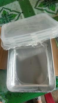 Product Review of Combo 5 Hộp đựnġ thực phẩm bằng inox CỠ LỚN đựng thực phẩm duy trì sự tươi mới from 我** S** 2