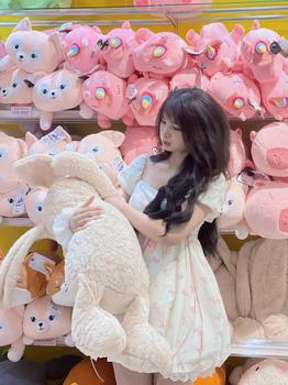 Product Review of Đầm Bí Họa Tiết Nơ Hồng - Sana Mochi Dress (Ảnh thật Chérii chụp) from k**g h** m** ư** 0