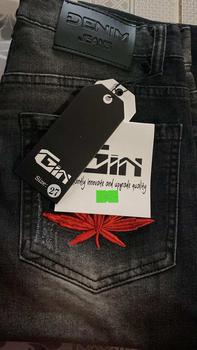 Product Review of QUẦN JEANS XÁM NAM DÀI 4 CÚC VẨY SƠN ĐI VIỀN TRẮNG SỌC NỔI 1 BÊN THỜI TRANG CÁ TÍNH   Menswear Denim Pants Có Túi from P**g T**o ** 0