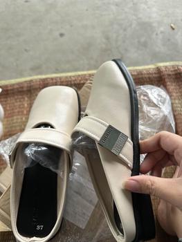 Product Review of [ D88 - chân dày tăng size ]  Sục búp bê quai ngang khuy vuông to dễ phối đồ mùa thu phong cách hàn quốc 2024 Dép sục Sandal nữ from N**n L**n 0