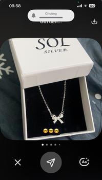 Product Review of Dây chuyền bạc ta nữ Sol Silver hình nơ dễ thương from l**8 0