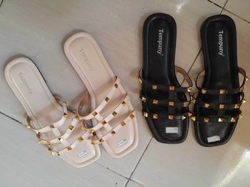 Product Review of Sandal Teplek Sheril Wanita Kasual Model Slip On Karet Sendal Cewek from ᗰ**🎀 0