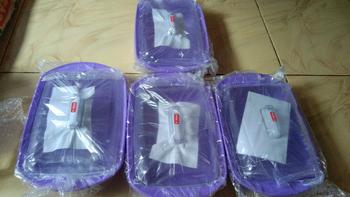 Product Review of Wadah saji plastik tutup bening ukuran M dan L from l**🌹 0