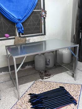 Product Review of โต๊ะพับหน้าแผ่นเมทัลชีท โต๊ะพับตลาดนัด โต๊ะพับวางของ ขนาด กว้าง 75cm ยาว 120cm สูง 75cm from ส**น 2