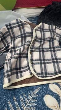 Product Review of Áo Khoác Đệm Lông Cừu Trẻ Em, Họa Tiết Kẻ Sọc Len, Phong Cách Hàn Quốc, Hàng Mới Về Thu Đông, Dáng Rộng Vừa Vặn, Thích Hợp Cho Bé Trai Và Bé Gái, Áo Khoác Đệm Bông Cho Bé from o**h k**u ^** 0