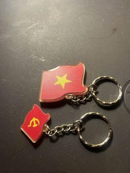 Product Review of Móc khóa in hình cờ Tổ Quốc, cờ Đảng, tiêu ngữ Việt Nam in UV màu mica siêu bền from Y**🪭 0
