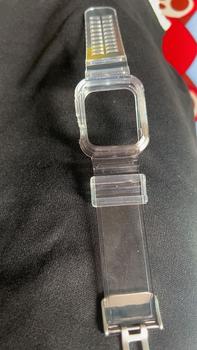 Product Review of Dây đeo trong suốt hai màu, thích hợp cho apple watch 8/7/6/5/4/3/ SE / 2 / 1, dây đeo sông băng, thích hợp cho iwatch 45/44/42/ 41 / 40 / 38mm from N** Á** 0