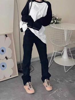 Product Review of Life cycle Quần Jean Rách Tua Rua Phong Cách Mỹ Dành Cho Cặp Đôi, Xu hướng, Quần Ống Loe Siêu Nhỏ, quần jeans nam，quần màu đen boy phố，rock revival chính hãng，boyfriendjeans，cao cấp，bonkers，shiny Menswear Pants from T** T**r 1