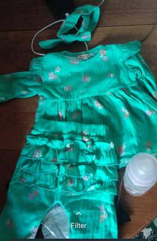 Product Review of NCC- Usia New Born - 18 bulan Setelan Panjang Baby Perempuan ISVARA Free Headband Oneset Baju lengan panjang bayi Cewek Katun Bunga from Y**i P**R 0
