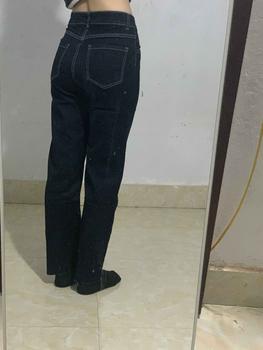 Product Review of Quần jean chỉ nổi màu xanh tím than kiểu quần jean ống suông hot trend JEAN ZY from B**n ❄** 1