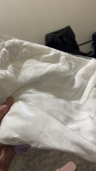 Product Review of COCOBABA Clothing Ara Linen Ruffle Hem Loose Semi Croptop from F**h ** 1