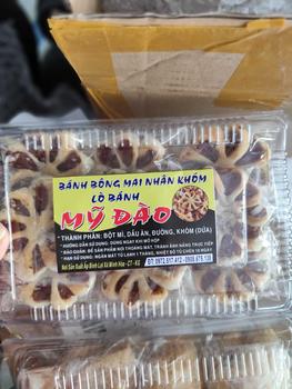 Product Review of bánh khóm hoa mai-  # ít đường- hương vị dứa -  Hữu cơ # Đào bánh khóm vị chua ngọt không gmo banh bánh abc ăn cùng from G**o 1