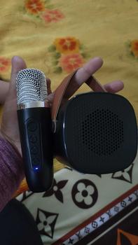 Product Review of 【GOOJODOQ】 Speaker Karaoke Bluetooth Mini Ori Full Bass Portable Wireless (Dapat terhubung ke HP/TV) - Garansi 1 tahun Speakers from b**a 1