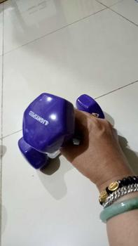 Product Review of LIGHTSPEED Dumbell 2Kg / Barbel Mini / Barbel Wanita /  Vinyl Cewek / Yoga  Otot from D**i C**9 0