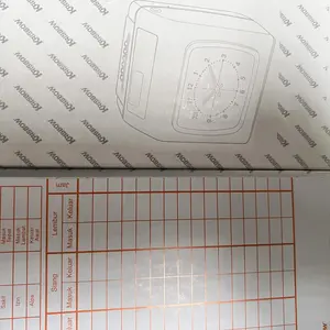 AZKO Krisbow Set Kartu Absensi 100 pcs Absensi Karyawan Mesin Absensi Time Card Ceklok Kertas Absen