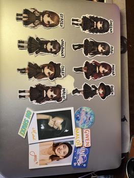 Product Review of BINI ONESIE Chibi Glittered Stickers from S**n 1