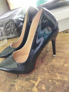 Product Review of Sepatu Hak Tinggi Wanita Perempuan Terbaru Korea Murah Hitam Import Premium Kantor Kerja Formal Big Size 10cm Black Pointed Toe Pump Stiletto High Heels Shoes - Ukuran 34 35 36 37 38 39 40 41 42 43 from @**3 1