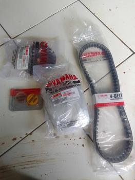 Product Review of Paket Cvt Van Belt + Rumah Roller Assy Set + Kipas Roller Mio Sporty Mio Smile Mio Soul 5TL Motorcycle from @**y 0