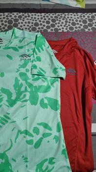 Product Review of MANIAK Baju Olahraga Lengan Pendek Wanita Corak Motif Atasan Senam Running Lari Zumba Gym Fitnes (MP02 S/S) from i**a 0