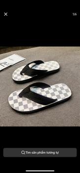 Product Review of [3]  Dép Xỏ Ngón Nam,Dép Tông,Dép Đi Biển Bề Mặt Hoạ Tiết Caro Kết Hợp Quai Dù Đế Cao Su Sandal depnamdep 2024 dép dibien depkep nam DéP Nhung from H**4 0