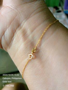 Product Review of 18K Cadena Dainty Bracelet from a** L**a ❤** 0