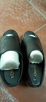 Product Review of DÉP DA CAO CẤP HỞ MŨI CAO 7CM Nữ DéP Shoes from C** D** 1