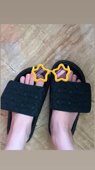 Product Review of Dép Dán Quai Vải Phong Cách Thời Trang DéP GiàY DéP GiàY Nữ Sandal Nữ Sandal Shoes Jean dép  cross from t**🤍 1