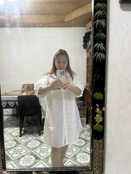 Product Review of ZANZEA Women's Elegant Asymmetric Hem Shirtdress Commute Loose Puff Sleeve Dresses from m**5 0