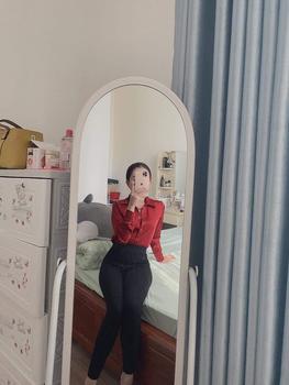 Product Review of Áo sơ mi lụa nữ Ivy (nhiều màu) MIXMIX - hàng thiết kế - hình chụp thật from J**y 0