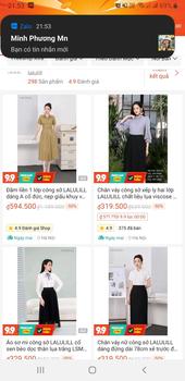Product Review of LALULILL Chân váy hai lớp dập li lụa viscose - BC50 from H**g Đ** 0