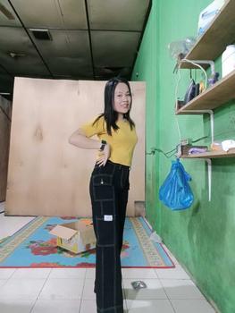 Product Review of HANDS UP - JINISO Cargo Baggy Celana Jeans Wanita Highwaist from D**💜 0